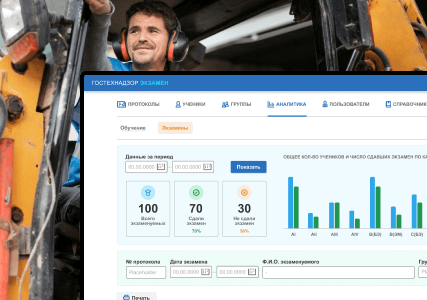 Облачный сервис Прием экзаменов Web. Гостехнадзор (gtnexam.ru)